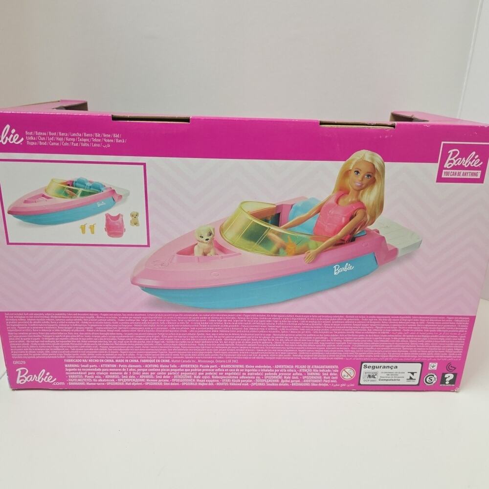 Mattel Barbie Boat with Puppy and Accessories New In Box Sealed - Picture 4 of 7